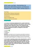 Nr341 Latest Test Bank Pharmacology cje Benchmark 2025&sol;2026 Questions and Elaborate Answers&sol; Fully covered&sol; 100&percnt; Verified Grade A&plus;
