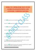 NIMS CNC OPERATOR TEST STUDY GUIDE EXAM QUESTIONS AND ANSWERS&period; VERIFIED 2025&sol;2026