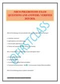 NHCO PHLEBOTOMY EXAM QUESTIONS AND ANSWERS&period; VERIFIED 2025&sol;2026&period;