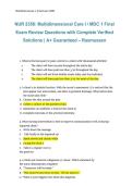 NUR 2356&colon; Multidimensional Care I &lpar;MDC 1&rpar; Final Exam Review &ndash; Rasmussen 2026&sol;2027 &vert; Questions with Complete Verified Solutions &vert; A&plus; Guaranteed