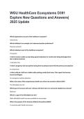 WGU D391 Healthcare Ecosystems &ndash; Explore New Study Guide & Practice Questions
