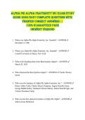 Alpha Phi Alpha Fraternity Inc EXAM STUDY  GUIDE 2026&sol;2027 COMPLETE QUESTIONS WITH  VERIFIED CORRECT ANSWERS &vert;&vert;  100&percnt; GUARANTEED PASS  <NEWEST VERSION> 