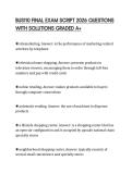 BUS110 FINAL EXAM SCRIPT 2026 QUESTIONS WITH SOLUTIONS GRADED A&plus;