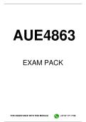 AUE4863 EXAM PACK 2026