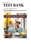  TEST BANK FOR Psychology 13th Edition by David G&period; Myers & C&period; Nathan DeWall &comma; ISBN&colon; 9781319132101 &vert;Chapters 1-16&vert; All Chapters Complete&comma; Guide A&plus; 