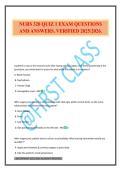 NURS 320 QUIZ 1 EXAM QUESTIONS AND ANSWERS&period; VERIFIED 2025&sol;2026&period;
