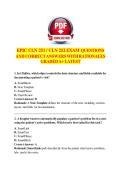 EPIC CLN 251 &sol; CLN 252 EXAM QUESTIONS  AND CORRECT ANSWERS WITH RATIONALES  GRADED A&plus; LATEST