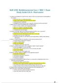 NUR 2356&colon; Multidimensional Care I &lpar;MDC 1&rpar; Exam Study Guide &ndash; Rasmussen 2026&sol;2027 &vert; Q & A Review Guide
