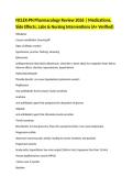 NCLEX-PN Pharmacology Review 2026 &vert; Medications&comma; Side Effects&comma; Labs & Nursing Interventions &lpar;A&plus; Verified&rpar; 
