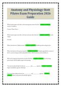 Anatomy and Physiology-Stott Pilates Exam Preparation 2026 Guide