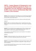 NR570 &ndash; Common Diagnosis & Management in Acute Care Practicum Midterm Exam Review &lpar;Weeks 1&ndash;4&rpar; &ndash; Chamberlain University 2026&sol;2026 Verified Questions & 100&percnt; Correct Answers with Rationales High-Yield &vert; Graded A &vert; Pass Guarantee