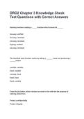 DRO2 Chapter 3 &ndash; Knowledge Check Practice Questions & Study Guide