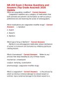 NR-293 Exam 2 Review Questions and Answers &lpar;Top Grade Assured&rpar; 2026 Update