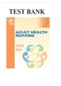 Adult Health Nursing 5th Edition by Barbara Christensen&comma; Elaine Kockrow 9780323042369 Chapter 1-17 Complete Guide&period;-Test Bank