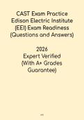 CAST Exam Practice Questions 2026 &ndash; Edison Electric Institute &lpar;EEI&rpar; Exam Readiness PDF