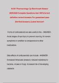 Nr341 Pharmacology Exam &vert;QUESTIONS & ANSWERS&vert; already graded A&plus; &lpar;COMPLETE BUNDLE&rpar; UPDATED&excl;&excl;&excl;