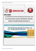 Test Bank for Fundamentals of Nursing 11th Edition &lpar;Potter&comma; Perry&comma; Stockert & Hall 2025&sol;2026&rpar; &ndash; Chapters 1&ndash;50 Complete Q&A A&plus;