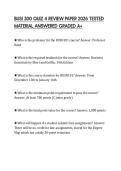 BUSI 300 QUIZ 4 REVIEW PAPER 2026 TESTED MATERIAL ANSWERED GRADED A&plus;