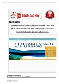  Fundamentals of Nursing 11th Edition By Patricia Potter&comma; Anne Perry&comma; Patricia Stockert&comma; Amy Hall &vert; 9780323810340 &vert; &lpar;2025&sol;2026&rpar; &vert; Chapter 1-50 &vert; Complete Questions and Answers A&plus; complete Test Bank 