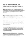BUSI 300 QUIZ 5 EXAM SCRIPT 2026 QUESTIONS WITH SOLUTIONS GRADED A&plus;