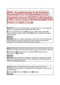  NR546 &ndash; Psychopharmacology for the Psychiatric-Mental Health Nurse Practitioner Midterm Exam &ndash; Chamberlain University 2026&sol;2027 Verified Questions & 100&percnt; Correct Answers with Rationales High-Yield &vert; Graded A &vert; Complete Coverage