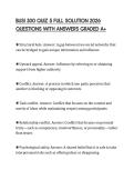 BUSI 300 QUIZ 5 FULL SOLUTION 2026 QUESTIONS WITH ANSWERS GRADED A&plus;