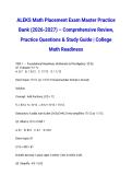 ALEKS Math Placement Exam Master Practice Bank &lpar;2026-2027&rpar; &ndash; Comprehensive Review&comma; Practice Questions & Study Guide &vert; College Math Readiness