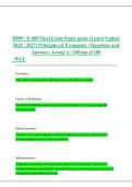 WGU D089 Principles of Economics Final Exam Study Guide &ndash; D089&comma; Western Governors University&comma; 2026&ndash;2027 &ndash; Latest updated questions and answers &lpar;Grade A&comma; 100&sol;100&rpar;
