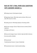 BUSI 310 TEST 3 FINAL PAPER 2026 QUESTIONS WITH ANSWERS GRADED A&plus;