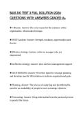 BUSI 310 TEST 3 FULL SOLUTION 2026 QUESTIONS WITH ANSWERS GRADED A&plus;