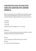 CAPM PRACTICE EXAM 150 EXAM STUDY GUIDE 2026 QUESTIONS WITH ANSWERS GRADED A&plus;