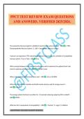 PPCT TEST REVIEW EXAM QUESTIONS AND ANSWERS&period; VERIFIED 2025&sol;2026&period;