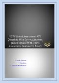 USPS Virtual Assessment 475 Questions With Correct Answers &lpar;Latest Update With 100&percnt; Assurance Guaranteed Pass&excl;&rpar;