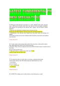 Fundamental PN HESI Specialty V2 &ndash; Complete Practice Questions & Study Guide