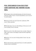 POUL 1010E BUNDLED EXAM 2025 STUDY GUIDE QUESTIONS AND ANSWERS SOLVED 100&percnt;