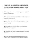 POUL 1010E BUNDLED EXAM 2025 UPDATED QUESTIONS AND ANSWERS SOLVED 100&percnt;