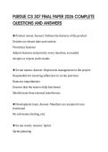 PURDUE CS 307 FINAL PAPER 2026 COMPLETE QUESTIONS AND ANSWERS