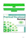 TEST BANK for Contemporary Practical&sol;Vocational Nursing&comma; 9th Edition by Corinne Kurzen&comma; Anna LaVon Barrett All Chapters Included 1-16&vert; Expert Verified Questions & 100&percnt; Correct Answers with Rationales for Exam Preparations&vert; A&plus; PASS ASSURED       Chapter 1&comma;