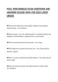 POUL 1010E BUNDLED EXAM QUESTIONS AND ANSWERS SOLVED 100&percnt; FOR 2025 LATEST UPDATE