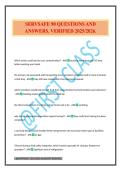 SERVSAFE 90 QUESTIONS AND ANSWERS&period; VERIFIED 2025&sol;2026&period;