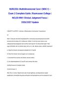 NUR2356&colon; Multidimensional Care I &lpar;MDC I&rpar; &ndash; Exam 2 Complete Guide &vert; Rasmussen College &vert; NCLEX-RN&reg; Clinical Judgment Focus &vert; 2026&sol;2027 Update