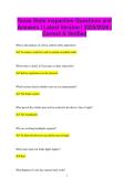 Texas State Inspection Questions and Answers &vert; Latest Version &vert; 2025&sol;2026 &vert;  Correct & Verified