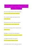 Texas State Inspection Questions and Answers &vert; Latest Version &vert; 2025&sol;2026 &vert;  Correct & Verified