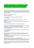 INBDE BOOSTER&semi; PHARMACOLOGY EXAM QUESTIONS AND ANSWERS 
