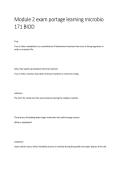 Portage Learning BIOD171 &ndash; Microbiology Module 2 Exam &vert; Practice Questions & Study Guide