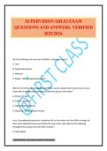 SUPERVISION AHLEI EXAM QUESTIONS AND ANSWERS&period; VERIFIED 2025&sol;2026&period;