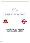 RSK4805 EXAM PACK &lbrack;QUESTION AND COMPLETE ANSWERS&rsqb;