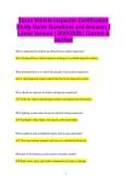 Texas Vehicle Inspector Certification Study Guide Questions and Answers &vert; Latest Version &vert; 2025&sol;2026 &vert; Correct &  Verified