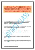 URINARY TRACT INFECTIONS ATI VIDEO CASE STUDY EXAM QUESTIONS AND ANSWERS&period; VERIFIED 2025&sol;2026&period;