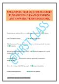 USCG OPSEC TEST OUT FOR SECURITY FUNDAMENTALS EXAM QUESTIONS AND ANSWERS&period; VERIFIED 2025&sol;2026&period;